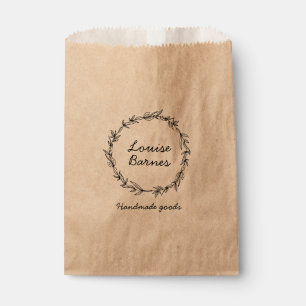 Sacs de faveur de couronne rustique
