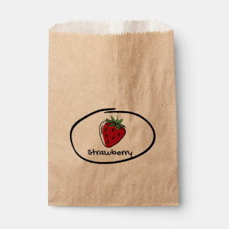 Sacs de faveur de fraise