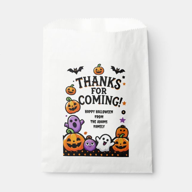Sacs de faveur Halloween personnalisés (Devant)