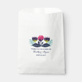 Sacs de faveur pour mariage floral funky