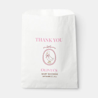 Sacs de faveurs pour Baby Shower Pink Goose | Pers