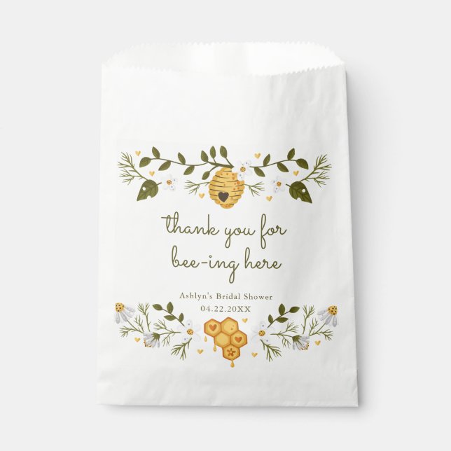 Sacs de Faveurs pour Merci d'être Ici avec les Abe (Devant)