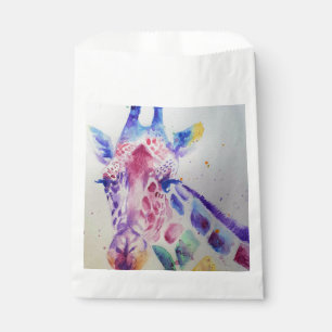 Sacs de fête pour animaux de zoo de girafe mignonn