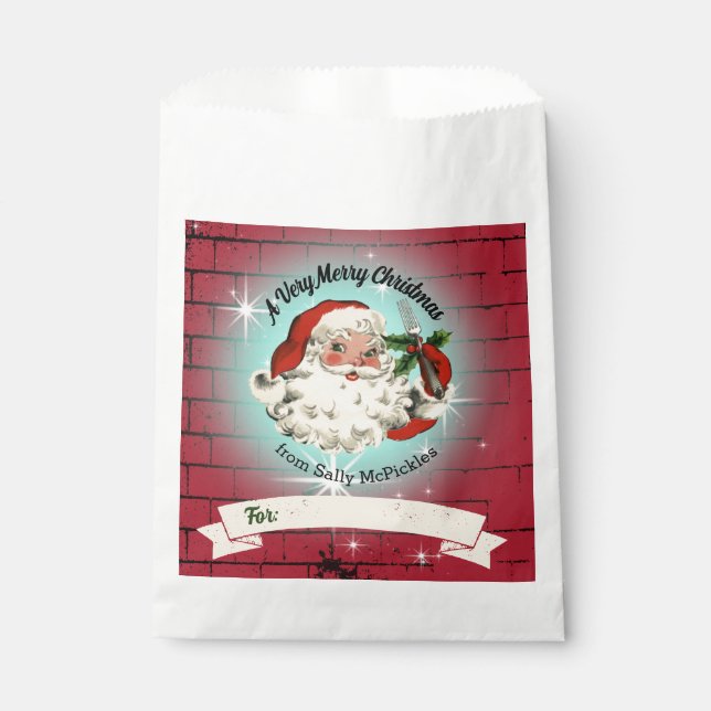 Sacs de friandises de boulangerie biscuits de Noël (Devant)