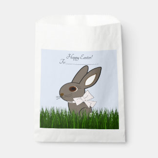 Sacs de friandises de Pâques lapin heureux