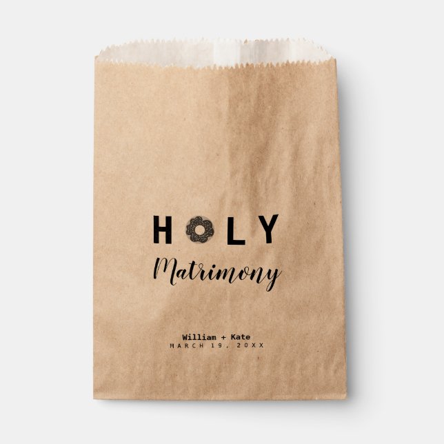 Sacs de mariage de mariage de Saint-Donut Favor (Devant)