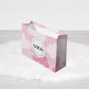 Sacs de marque pour enfants avec nuages roses et l