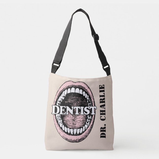 Sacs de nom personnalisés pour dentiste (Devant)