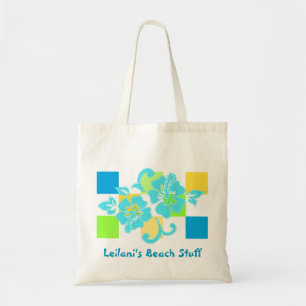 Sacs de plage Hibiscus en damier