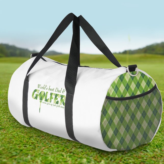 Sacs de slogan de meilleur papa golfer (Créateur téléchargé)