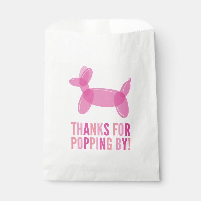 Sacs de soutien animal de balloon rose (Devant)