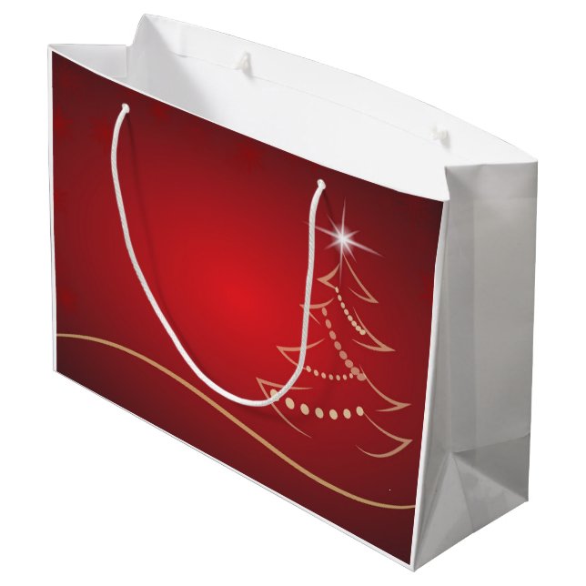 Sacs en or rouge Noël (Dos Angle)