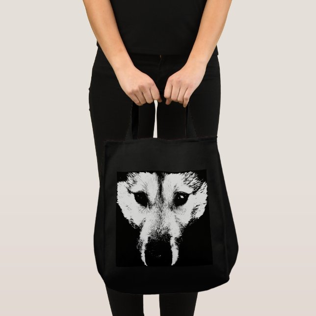 Sacs enroués de plage de loup de sac fourre-tout à (Devant (produit))