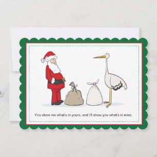 Sacs Faire-part de Noël de grossesse