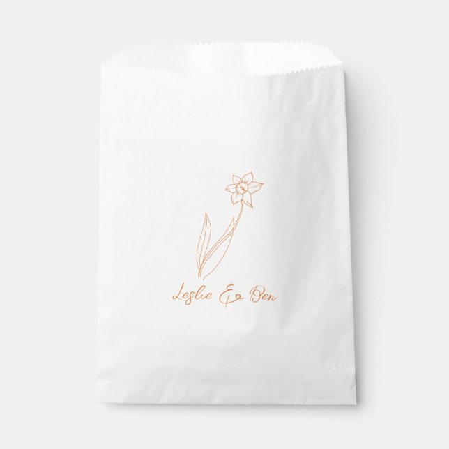 Sacs Favor de mariage Daffodil (Devant)