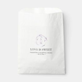 Sacs favoris personnalisés pour Lavender Mariage