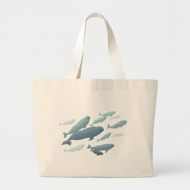 Sacs fourre-tout à baleine de beluga et cadeaux (Devant)