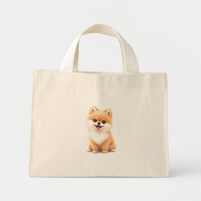 Sacs fourre-tout (adorable chiot de Poméranie) (Devant)
