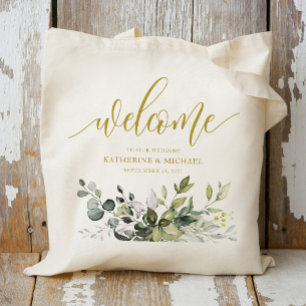 Sacs fourre-tout d'accueil Mariage Eucalyptus