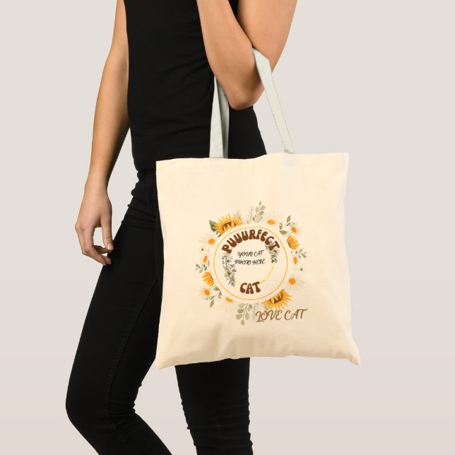 Sacs fourre-tout de chat PuuurFect personnalisés (Devant (produit))