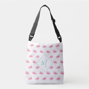 Sacs fourre-tout de Flamants roses tropicaux Monog