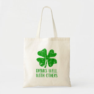 sacs fourre-tout de la Saint Patrick, shamrock ver