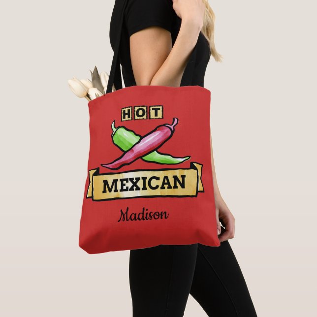 Sacs fourre-tout de noms personnalisés mexicains c (De près)