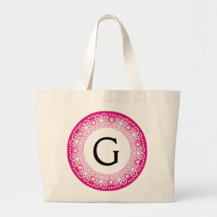Sacs fourre-tout décorés d'un monogramme