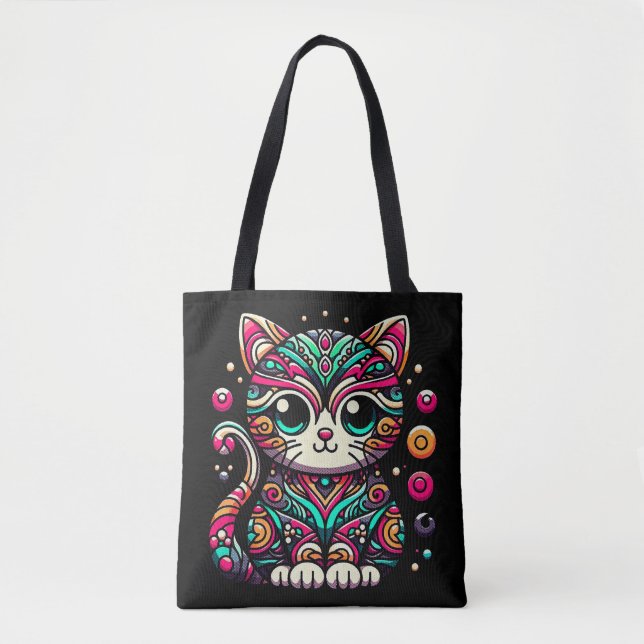 Sacs fourre-tout d'ornement de chats mignons (Devant)