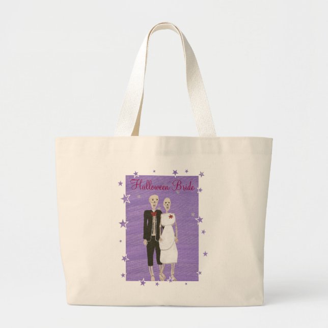 Sacs fourre-tout en toile de mariée d'Halloween (Devant)