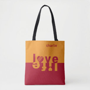 Sacs fourre-tout monogrammes personnalisés Love /