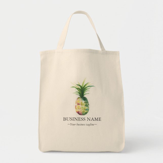 Sacs fourre-tout personnalisés Ananas tropique (Devant)