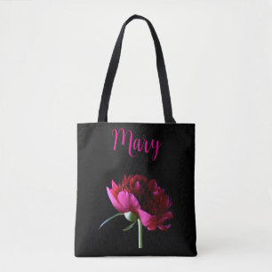 Sacs fourre-tout personnalisés - Peony rose