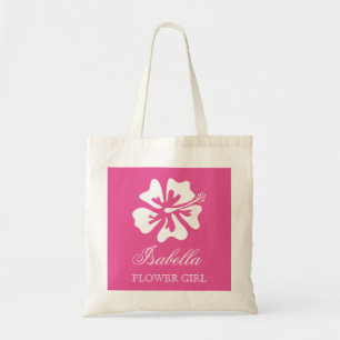 Sacs fourre-tout personnalisés rose pour fillette