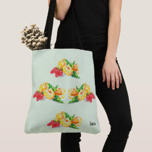 Sacs fourre-tout : Plums japonais avec fraises
