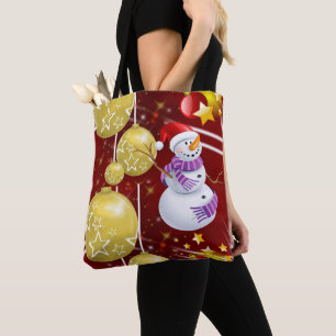 Sacs fourre-tout pour femmes de Noël, Snowman