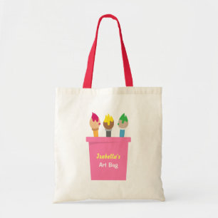 Sacs fourre-tout pour petites artistes filles Pinc