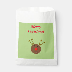 Sacs personnalisés Cyber Christmas Reindeer Favor