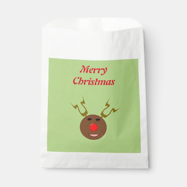Sacs personnalisés Cyber Christmas Reindeer Favori (Devant)