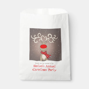 Sacs personnalisés de faveur de fête de Noël