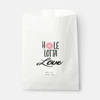 Sacs personnalisés "Hole Lotta Love" Donut Favoris