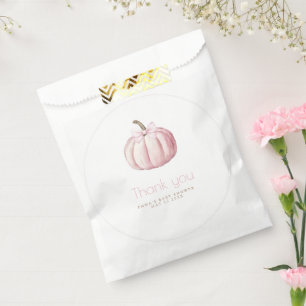 Sacs préférés Baby shower Citrouille rose