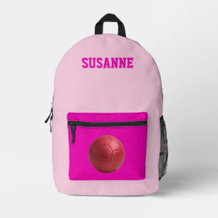 Sacs sport soccer filles rose fuchsia école