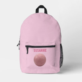 Sacs sport soccer filles rose personnalisée