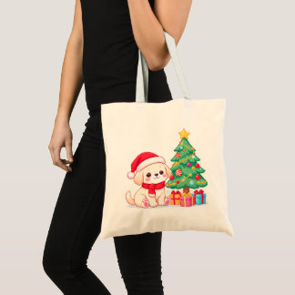 Sacs Tote de Noël pour Amoureux de Chiots