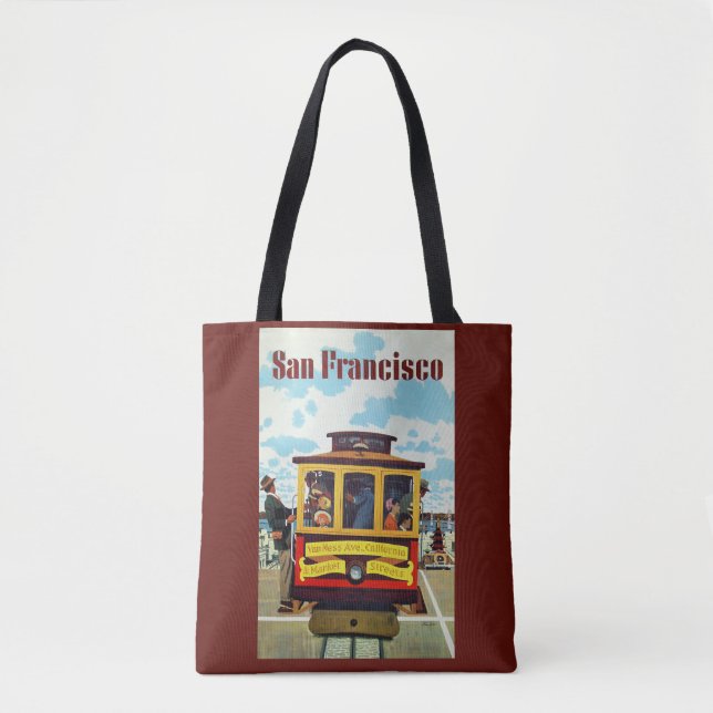 Sacs Vintage voyage San Francisco USA (Devant)