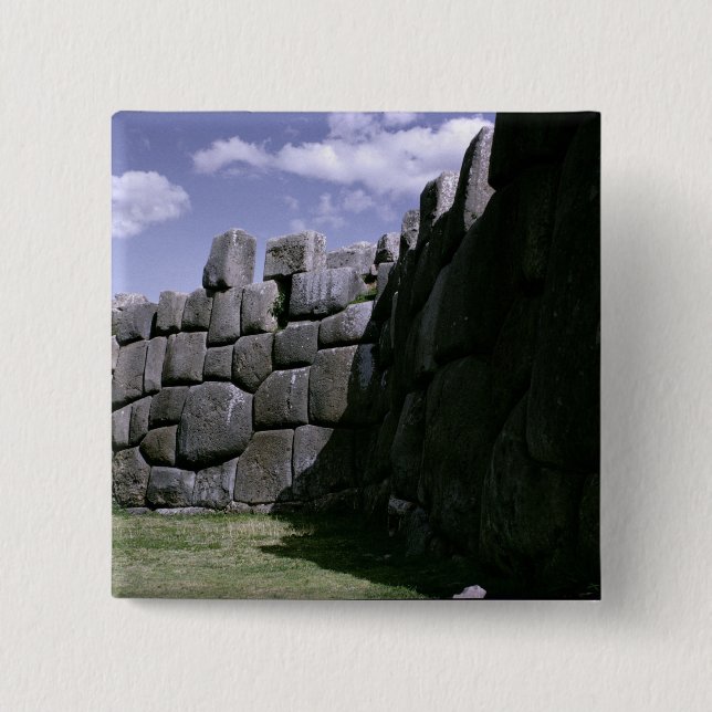 Sacsahuman Inkafestung Button (Vorderseite)