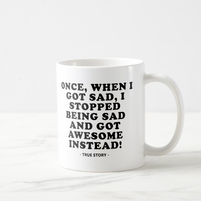 Sad an den Phantastischen Funny Mug Kaffeetasse (Rechts)