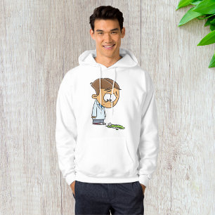 Sad Boy Scientist mit gebrochenem Experiment Hoodie