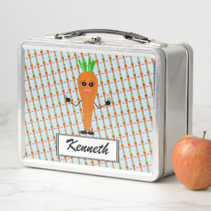 Sad Carrot von Kenneth Yoncich Metall Brotdose
